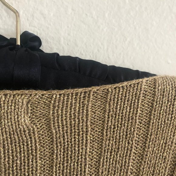 80s Jones New York metallic gold pullover sweater - Picture 2 of 5